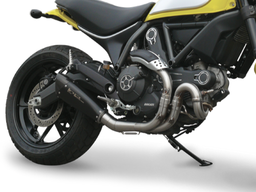 HP CORSE Ducati Scrambler 800 Slip on Exhaust Evoxtreme 260 Black Factory Racing