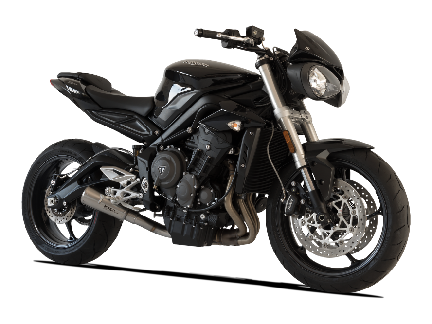 HP CORSE Triumph STREET TRIPLE 765 Slip-on Exhaust "GP-07 Satin with Wire Mesh" (racing) – Accessories in Factory Racing – Motorcycle Parts & Accessories Online Store