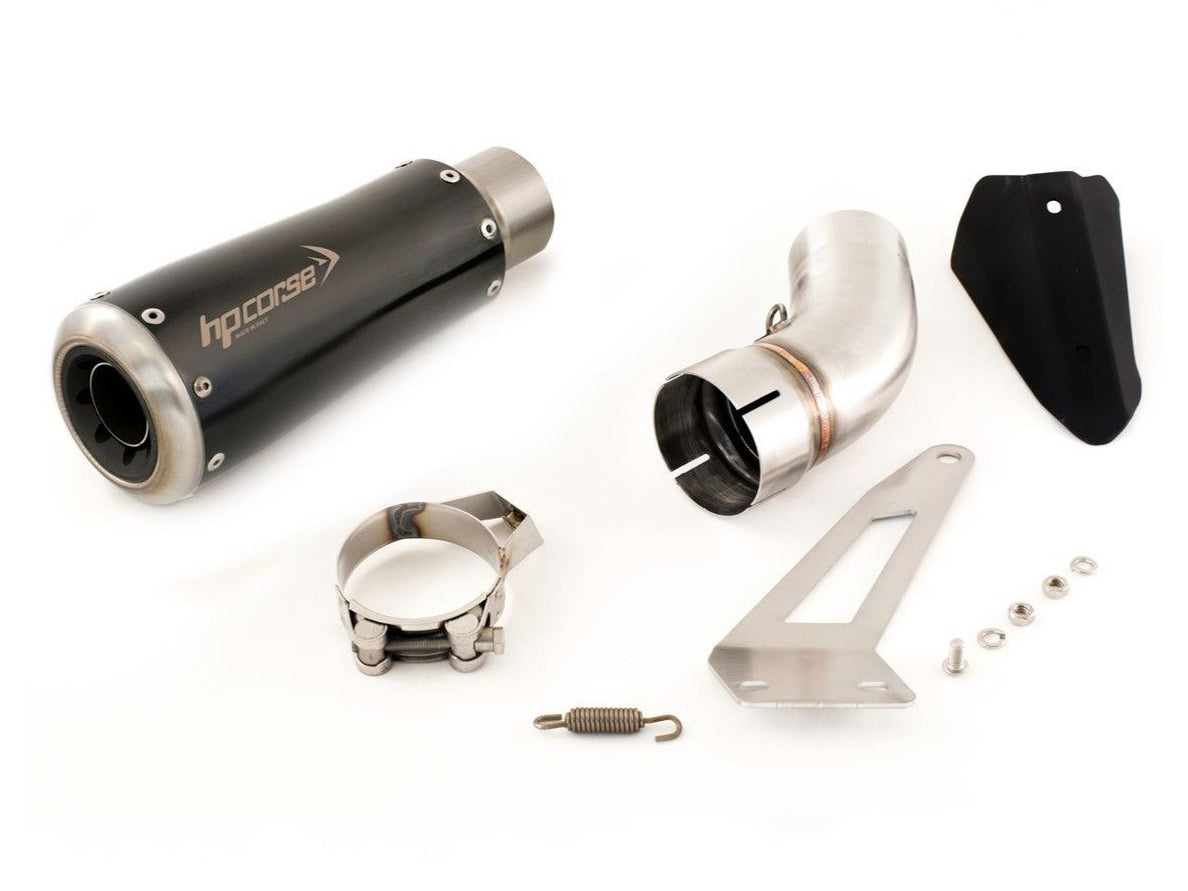 HP CORSE Kawasaki Z900 (17/19) Slip-on Exhaust "GP-07 Black with Aluminum Ring" (racing) – Accessories in Factory Racing – Motorcycle Parts & Accessories Online Store