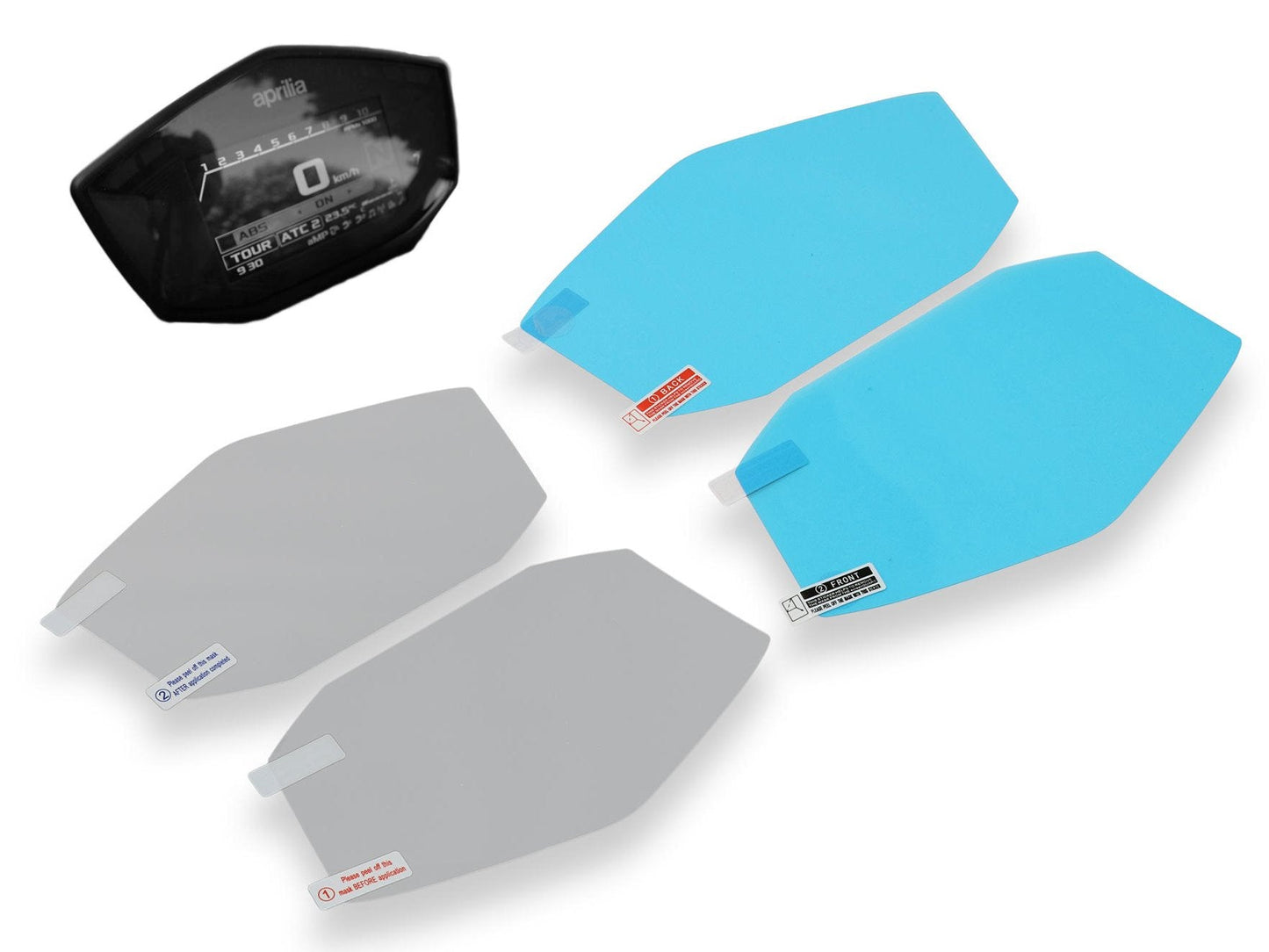 DP021 - CNC RACING Aprilia Dashboard Screen Protectors kit – Accessories in the Factory Racing Motorcycle Aftermarket Accessories and Parts Online Shop