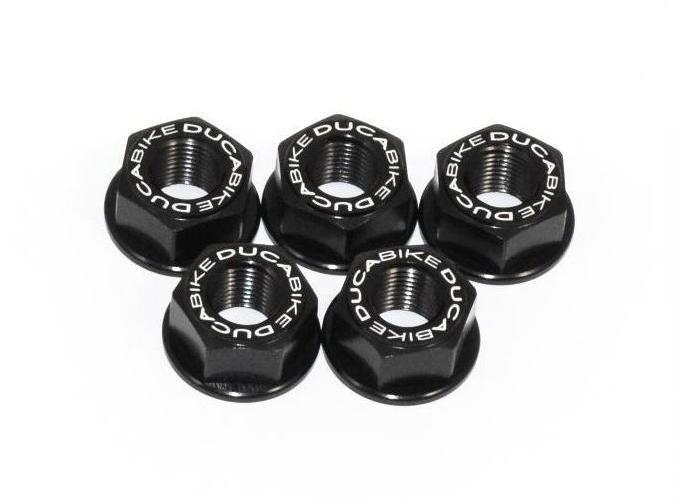 DUCABIKE Rear sprocket carrier nuts set for Ducati motorcycles (black)