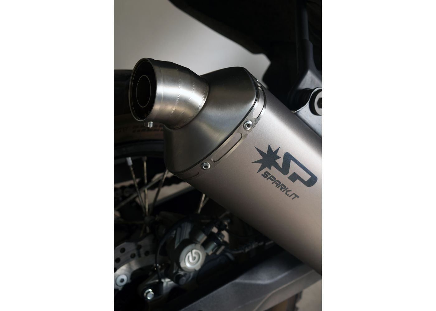 SPARK GYA1601 Yamaha Ténéré 700 (2019+) Slip-on Exhaust "Dakar" (EURO 5; titanium)
