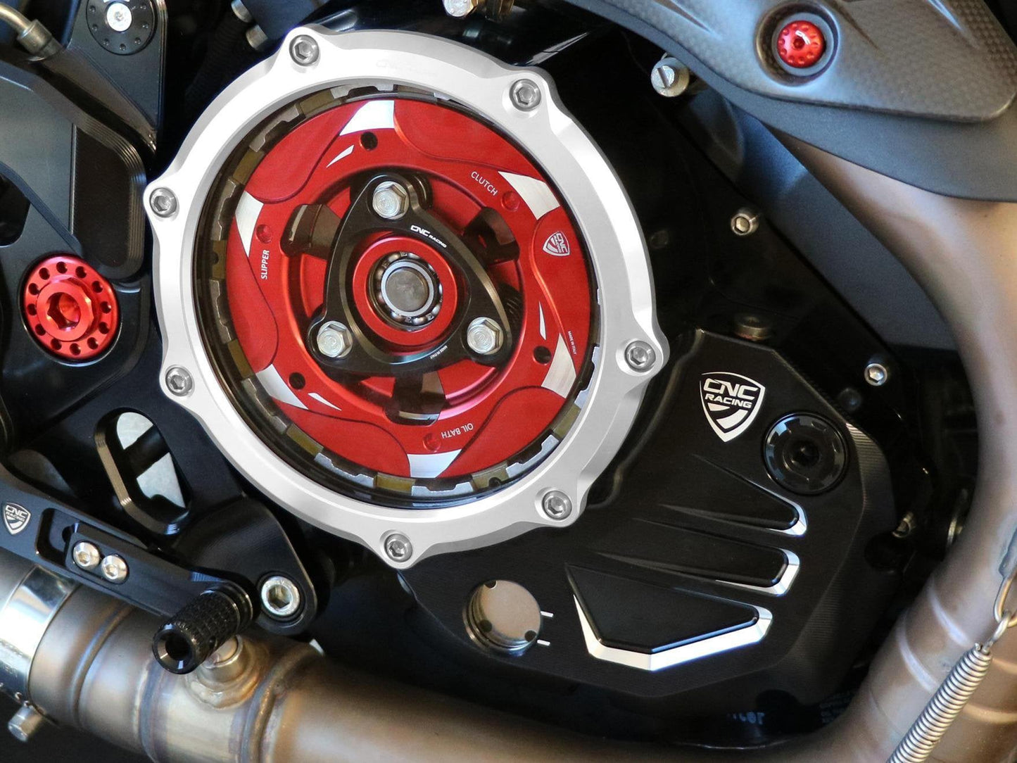 CA501 - CNC RACING Ducati Oil Bath Clear Clutch Cover – Accessories in the Factory Racing Motorcycle Aftermarket Accessories and Parts Online Shop