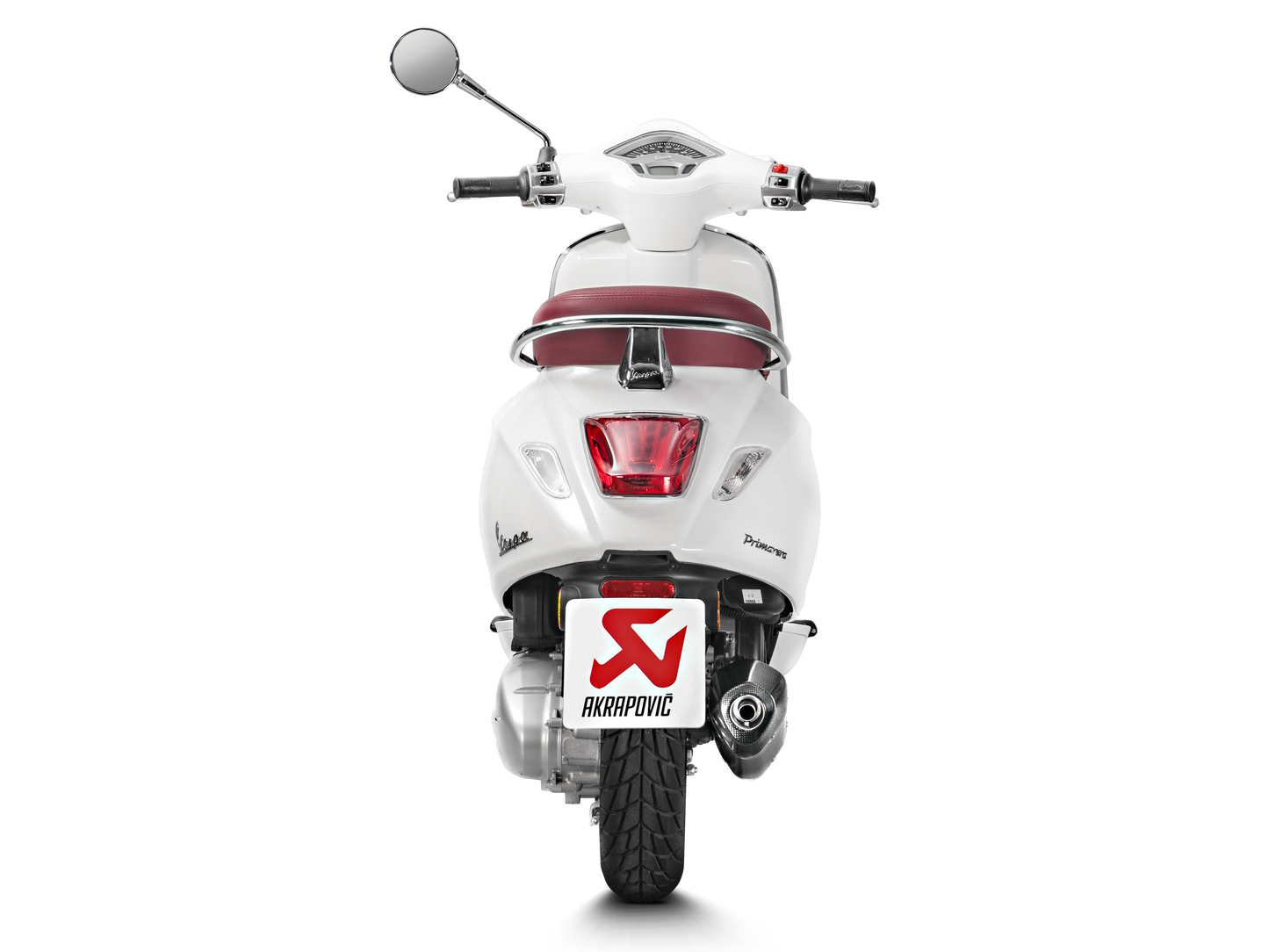 AKRAPOVIC S-VE125R2-HZBL Vespa Primavera / Sprint 3V (2020+) Exhaust System "Racing Line"(SS) – Accessories in the 2WheelsHero Motorcycle Aftermarket Accessories and Parts Online Shop