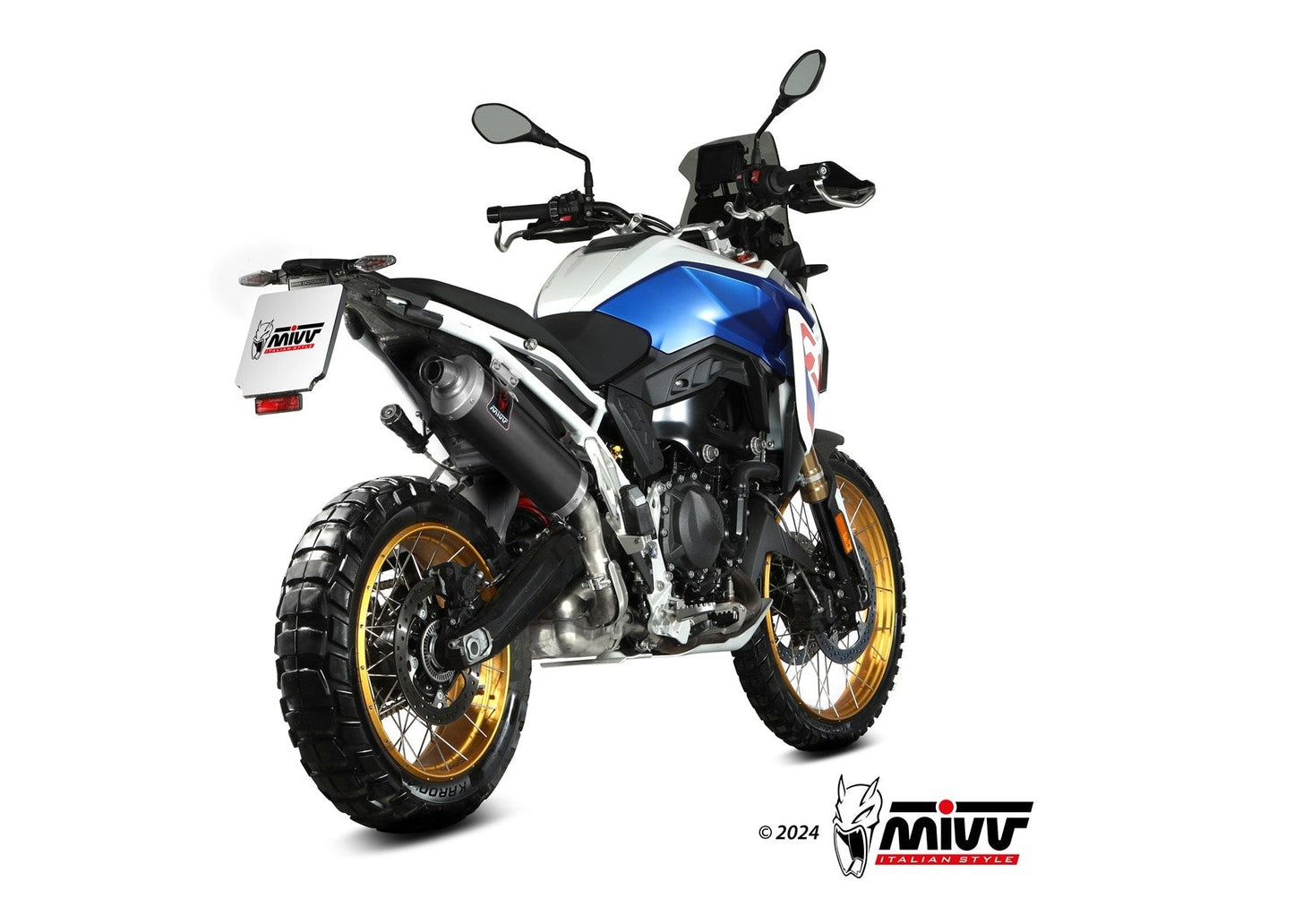 MIVV B.043 BMW F 900 GS (2024+) Slip-on Exhaust "Dakar" (black; approved) – Accessories in the 2WheelsHero Motorcycle Aftermarket Accessories and Parts Online Shop