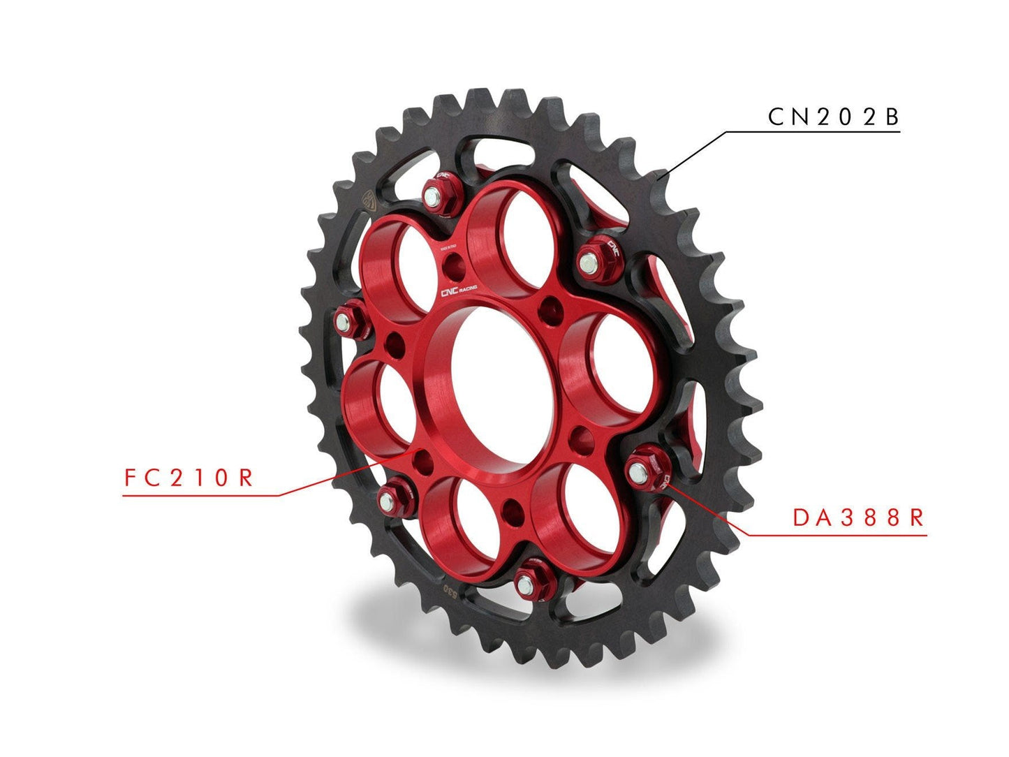 CNC RACING Ducati Multistrada 1260/1200 6 Holes Gear Ring (Z40-42; P530) – Accessories in the Factory Racing Motorcycle Aftermarket Accessories and Parts Online Shop