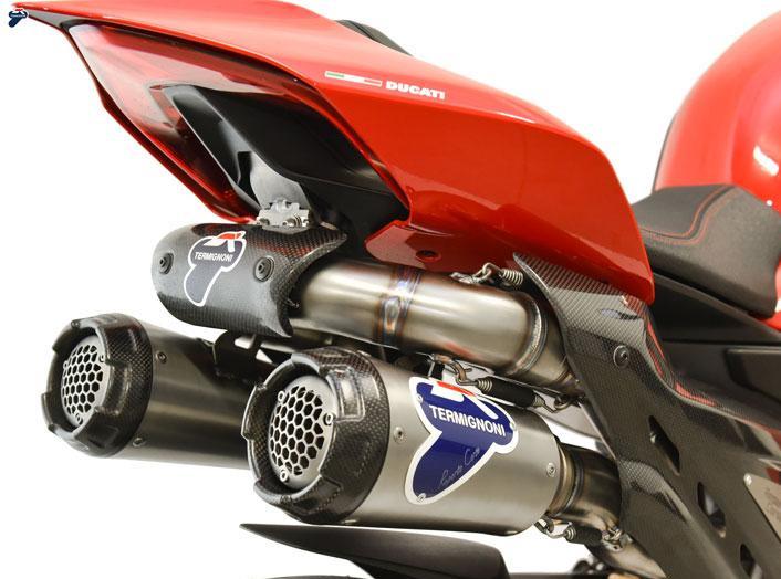Protège-chaleur Coquillage Carbone Pour échappement Ducati Panigale V4/V4R - Neuf - Fabriqué En Italie
