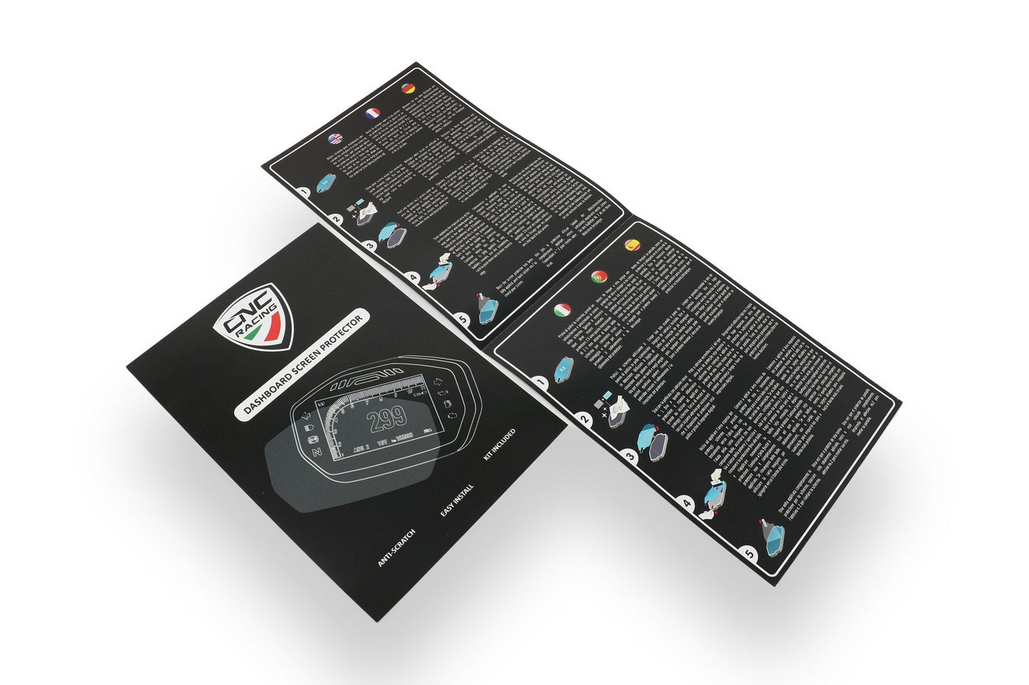 DP012 - CNC RACING Ducati V4 Dashboard Screen Protectors kit – Accessories in the Factory Racing Motorcycle Aftermarket Accessories and Parts Online Shop