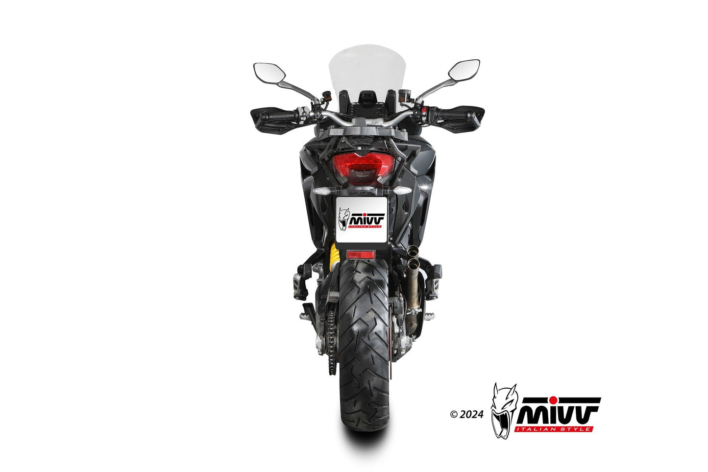 MIVV D.037 Ducati Multistrada V2 / V2S (2022+) Slip-on Exhaust "Double Gun" (stainless steel; approved) – Accessories in the 2WheelsHero Motorcycle Aftermarket Accessories and Parts Online Shop