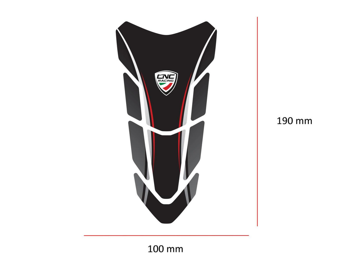 FP004 - CNC RACING Ducati Panigale / Streetfighter Fuel Tank Pad – Accessories in the Factory Racing Motorcycle Aftermarket Accessories and Parts Online Shop