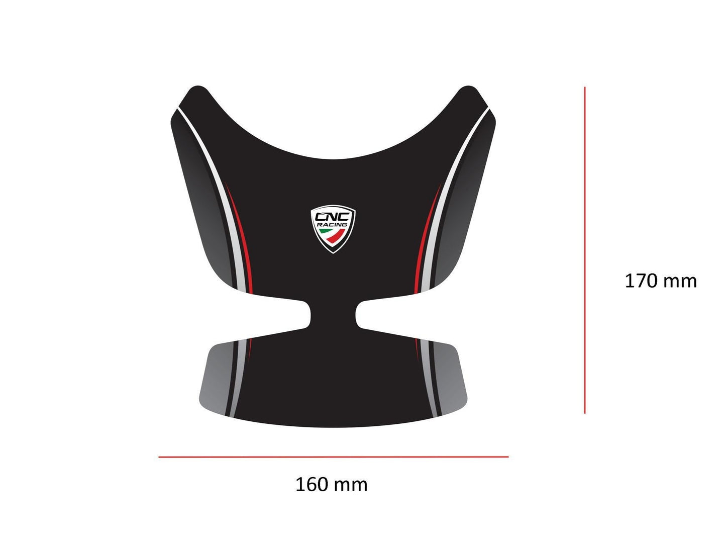 FP009 - CNC RACING Ducati Multistrada Fuel Tank Pad – Accessories in the Factory Racing Motorcycle Aftermarket Accessories and Parts Online Shop