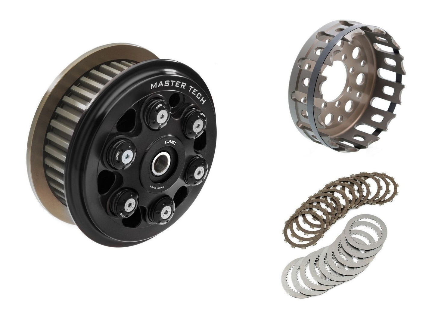 FR366 - CNC RACING Ducati 6 Springs Slipper Clutch "Master Tech" (full kit, 12-teeth sintered discs) – Accessories in the Factory Racing Motorcycle Aftermarket Accessories and Parts Online Shop