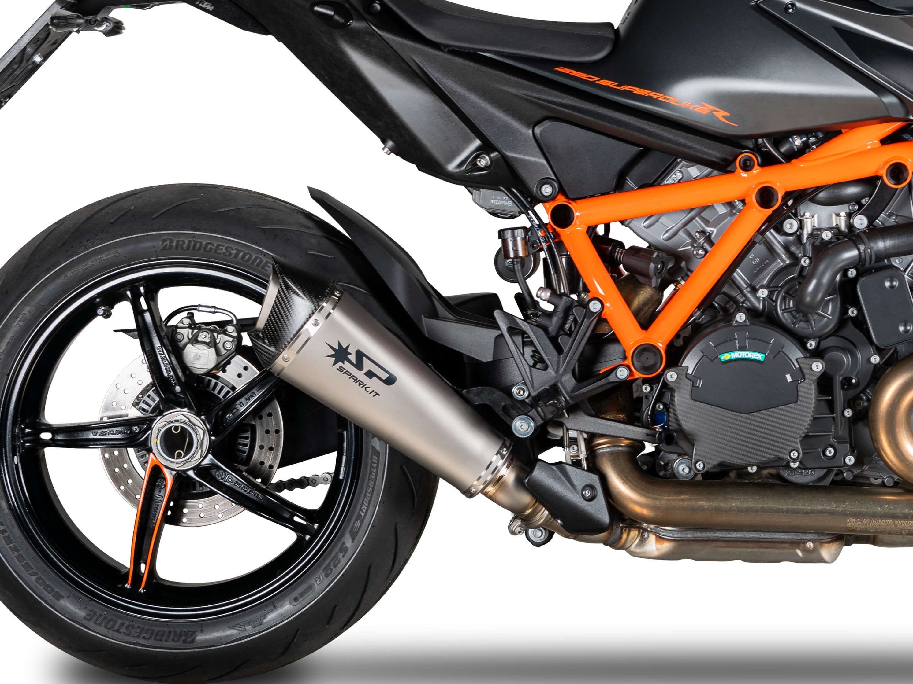 thumbnail image 2 of Slash Cut Slip-On Exhaust Silencer For KTM 1290 Super Duke R/GT 2014-2023 2 of 5