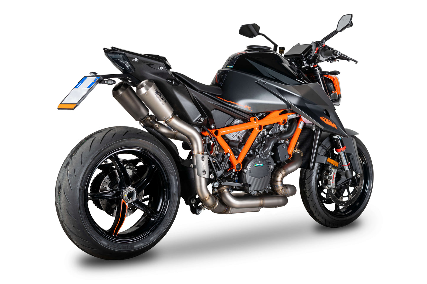 SPARK GKT0117 KTM 1290 Super Duke R (2020+) Titanium High-mount Double Exhaust "MOTO-GP" (EU homologated)
