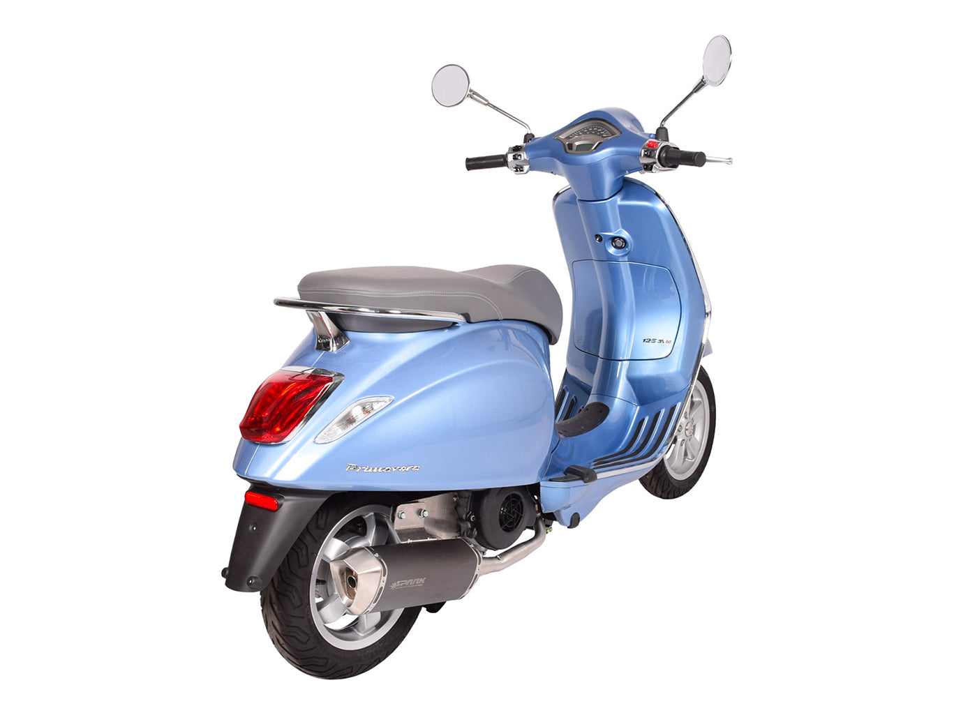 SPARK GPI8801 Vespa Primavera 125 / 150 (14/16) Dark Style Slip-on Exhaust "Force"