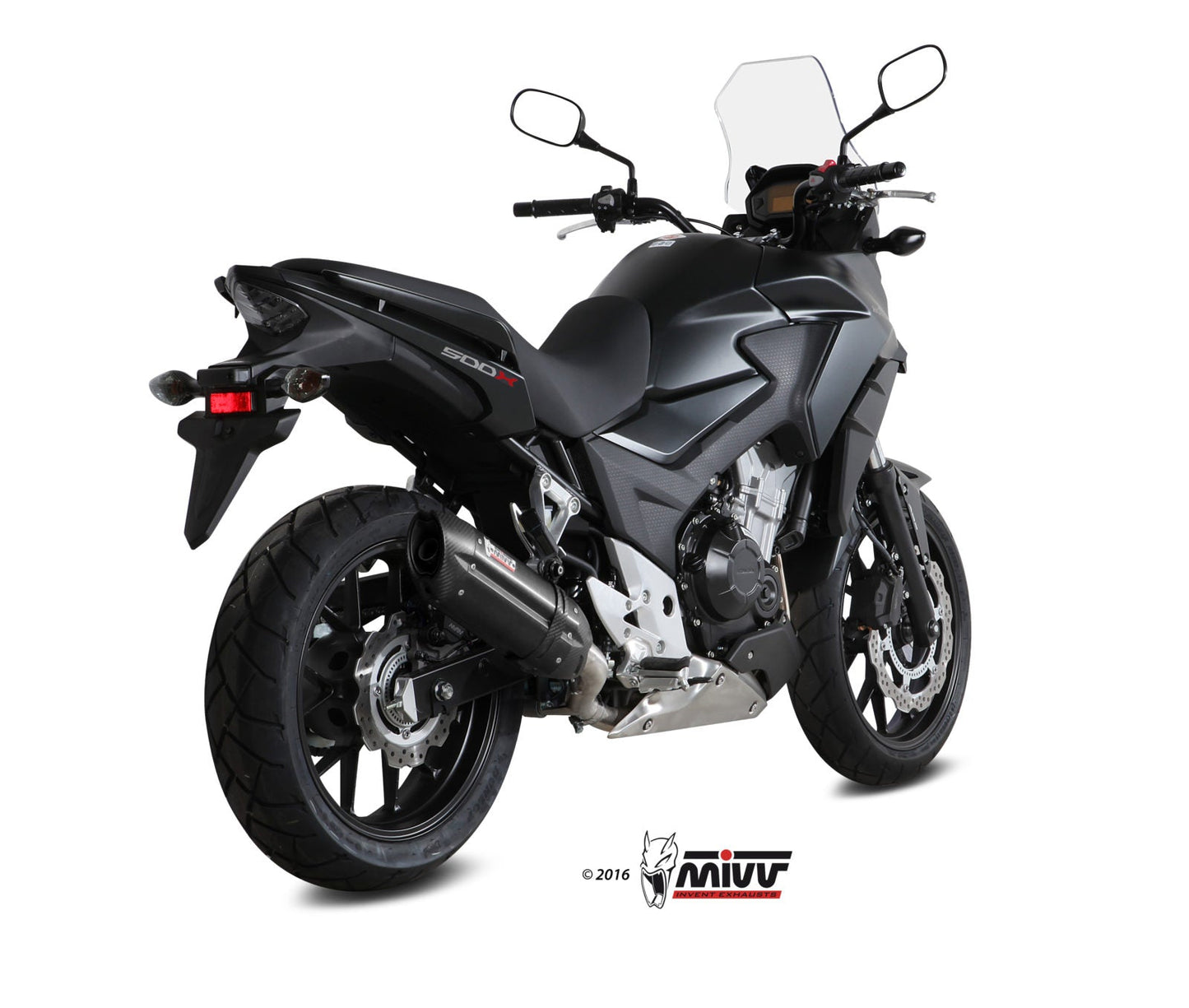 MIVV H.061 HONDA CB 500 X ( 2016 ) Slip On Exhaust "Suono" (black; approved) – Accessories in the 2WheelsHero Motorcycle Aftermarket Accessories and Parts Online Shop