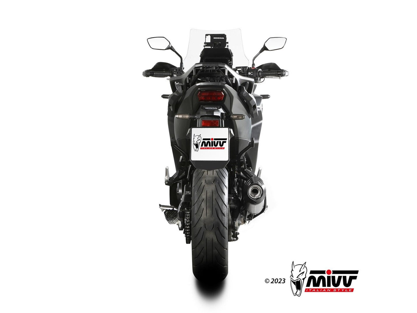 MIVV H.089 HONDA NT 1100 ( 2022+ ) Slip on Exhaust "Oval" (titanium + carbon cap; approved) – Accessories in the 2WheelsHero Motorcycle Aftermarket Accessories and Parts Online Shop