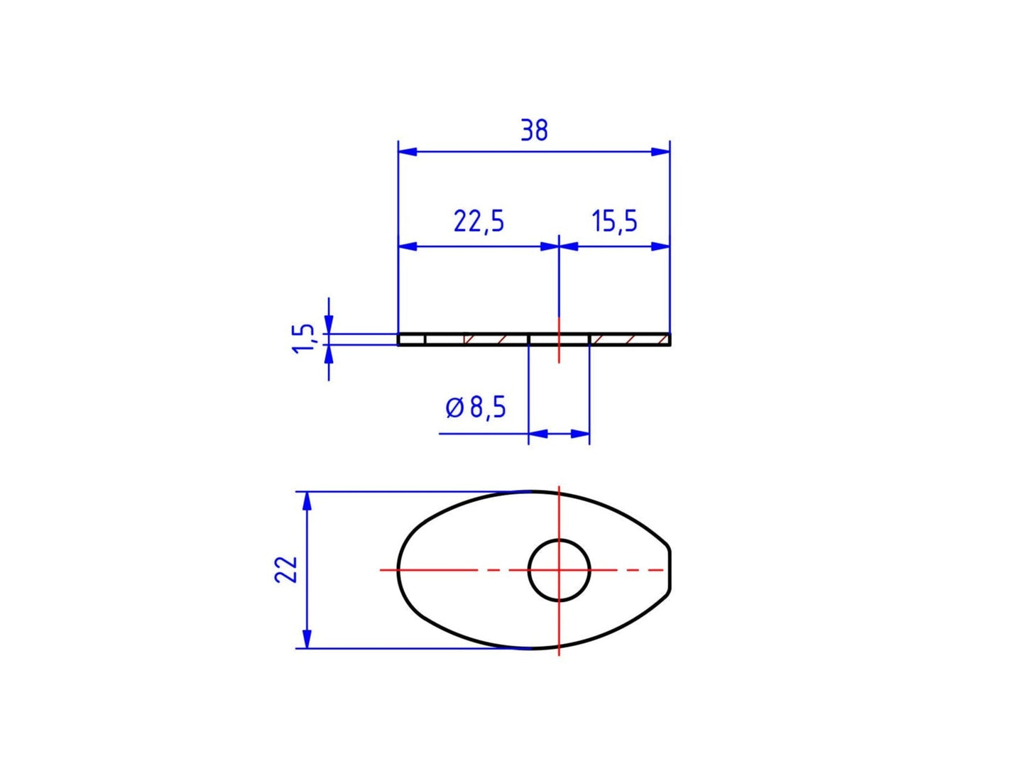 IDA06 - CNC RACING MV Agusta Turn Indicator Mounting Adapters – Accessories in the Factory Racing Motorcycle Aftermarket Accessories and Parts Online Shop