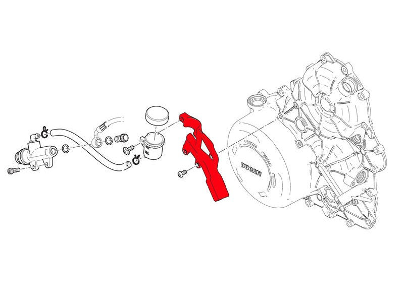 IFC02 - CNC RACING Ducati Streetfighter V4 / S (20/22) Brake Cover Fluid Tank Bracket – Accessories in the Factory Racing Motorcycle Aftermarket Accessories and Parts Online Shop