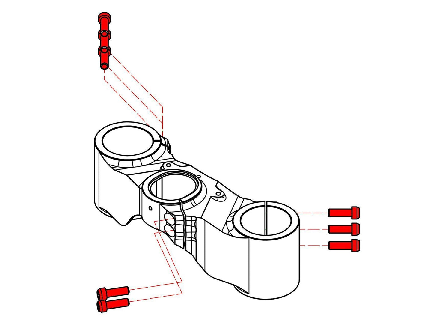 KV426X - CNC RACING Ducati 1098/1198/848 Titanium Triple Clamps Bottom Yoke Bolts – Accessories in the Factory Racing Motorcycle Aftermarket Accessories and Parts Online Shop