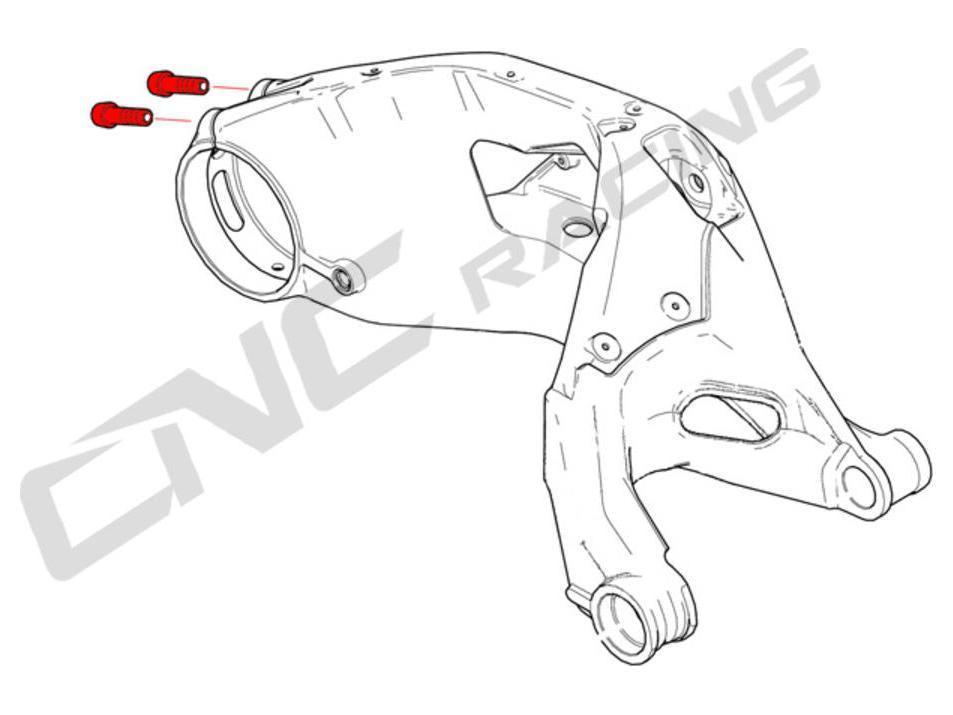 KV429X - CNC RACING Ducati Titanium Rear Hub Swingarm Pinch Bolts – Accessories in the Factory Racing Motorcycle Aftermarket Accessories and Parts Online Shop