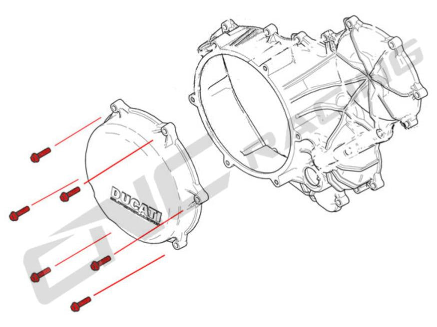 KV430X - CNC RACING Ducati Panigale / Streetfighter V2 Titanium Clutch Cover Bolts – Accessories in the Factory Racing Motorcycle Aftermarket Accessories and Parts Online Shop