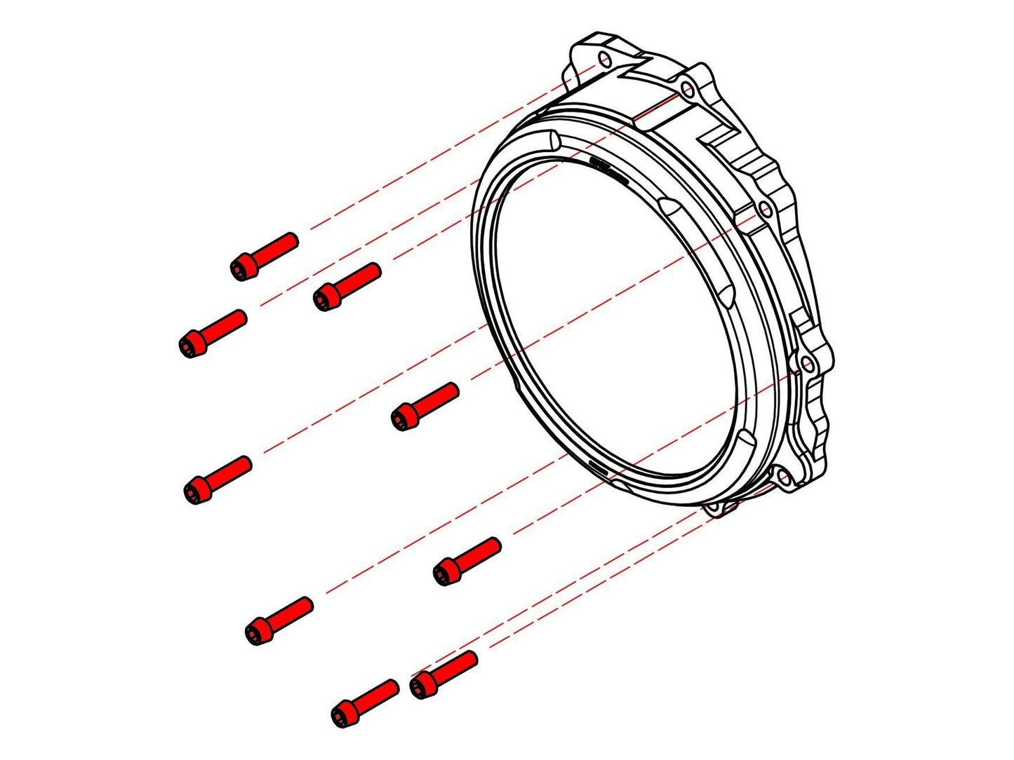 KV432X - CNC RACING MV Agusta Titanium Clutch Cover Bolts – Accessories in the Factory Racing Motorcycle Aftermarket Accessories and Parts Online Shop
