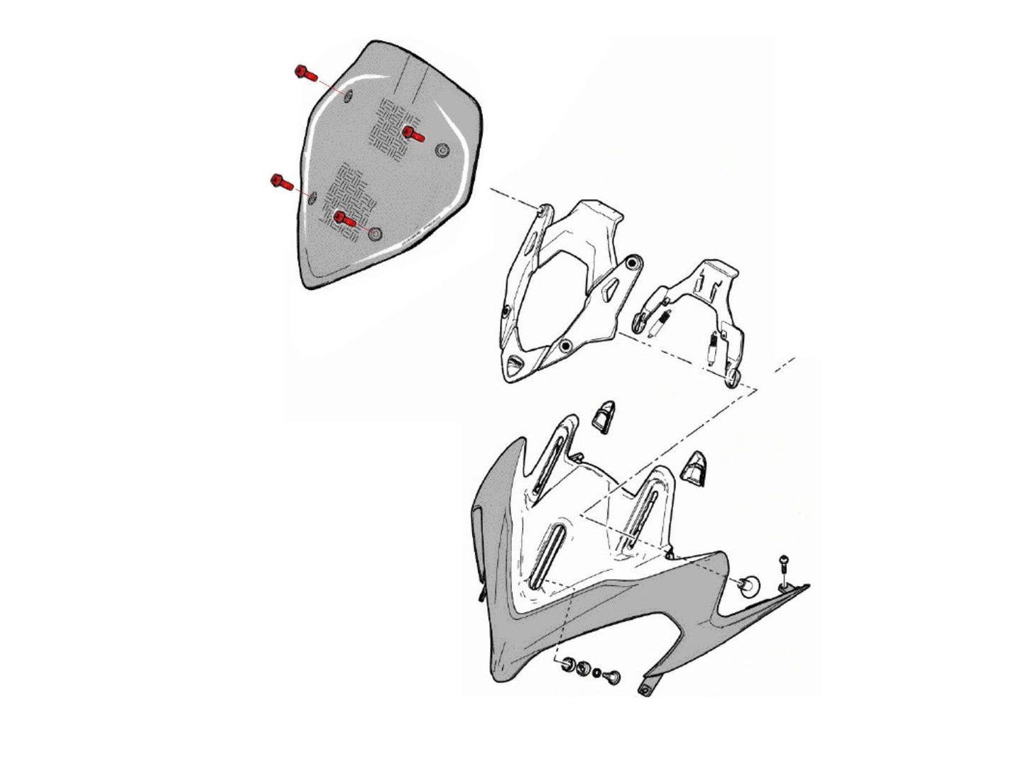 KV462 - CNC RACING Ducati Multistrada 1200 (13/14) Carbon Wind Screen Screw – Accessories in the Factory Racing Motorcycle Aftermarket Accessories and Parts Online Shop