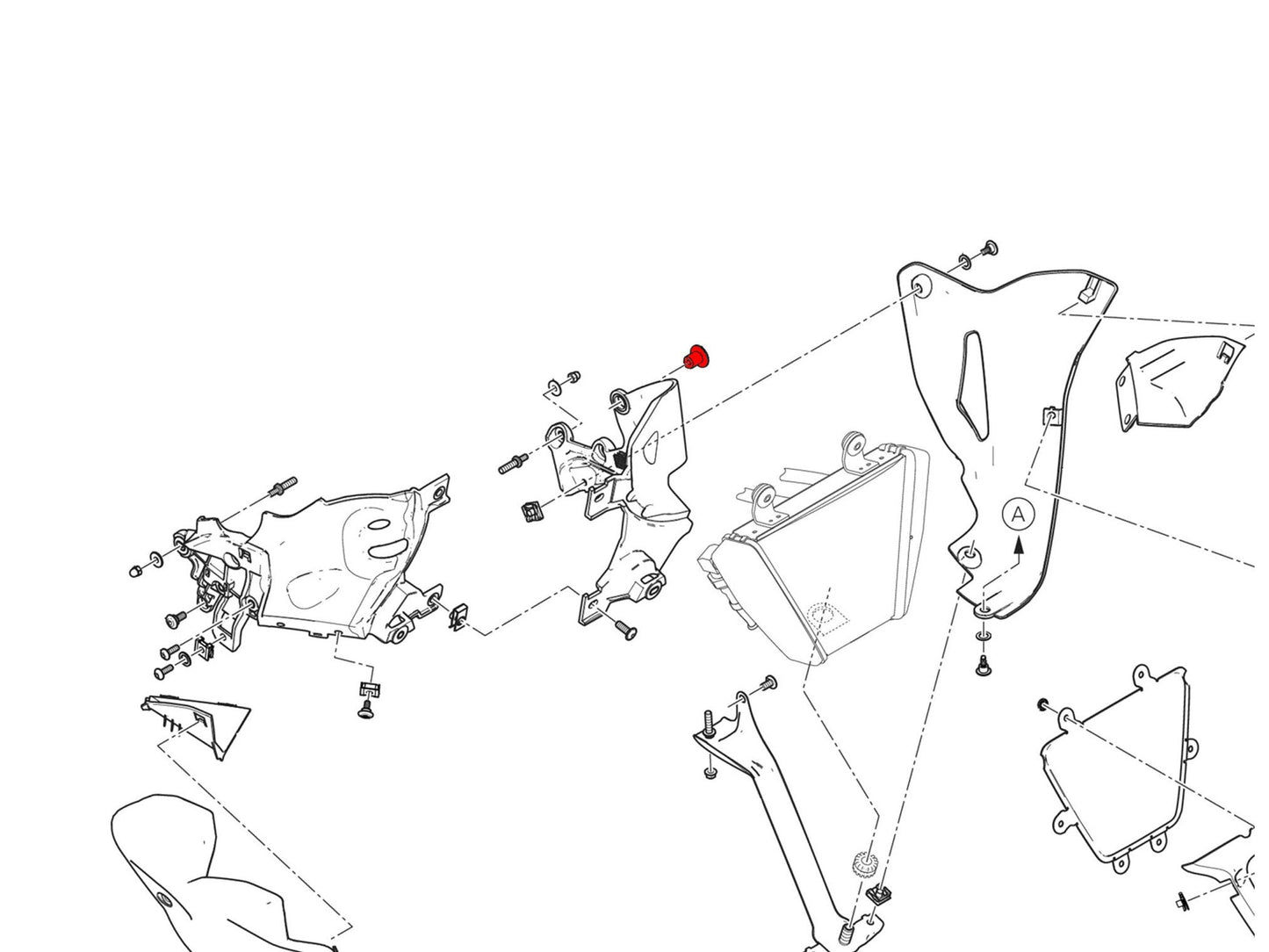 KV481 - CNC RACING Ducati Diavel V4 (2023+) Belly Pan Support Screw (left side) – Accessories in the Factory Racing Motorcycle Aftermarket Accessories and Parts Online Shop