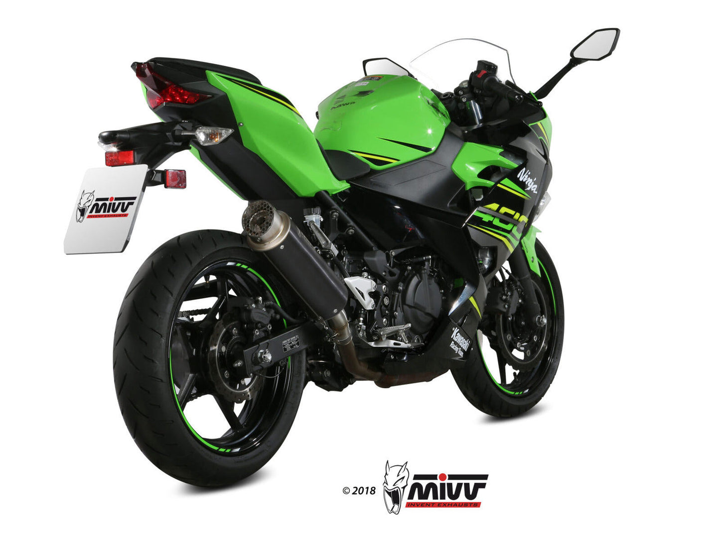 MIVV K.047 KAWASAKI NINJA 400 ( 2018+ ) Slip On Exhaust "GP Pro" (black; approved) – Accessories in the 2WheelsHero Motorcycle Aftermarket Accessories and Parts Online Shop