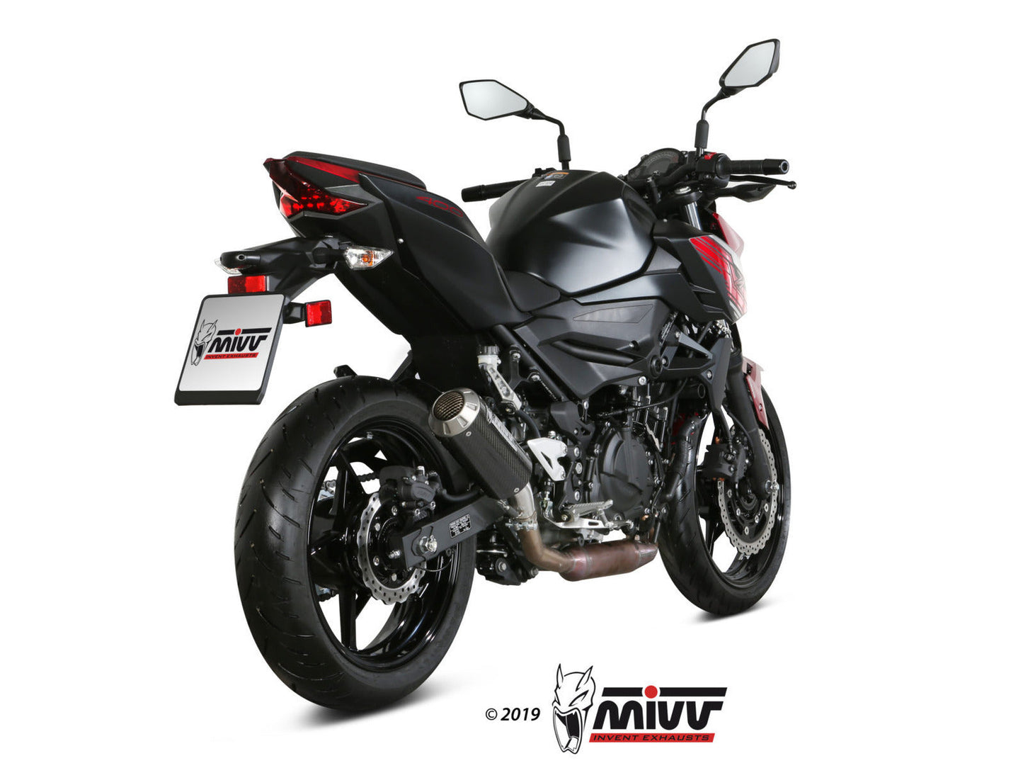 MIVV K.047 KAWASAKI Z 400 ( 2019+ ) Slip On Exhaust "MK3" (carbon; not approved) – Accessories in the 2WheelsHero Motorcycle Aftermarket Accessories and Parts Online Shop