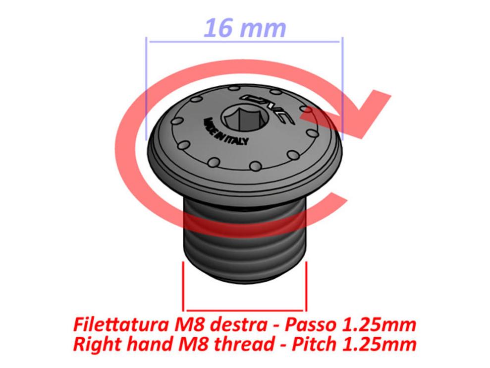 MRA13 - CNC RACING Universal Mirror Blanking Plug (M8; right) – Accessories in the Factory Racing Motorcycle Aftermarket Accessories and Parts Online Shop