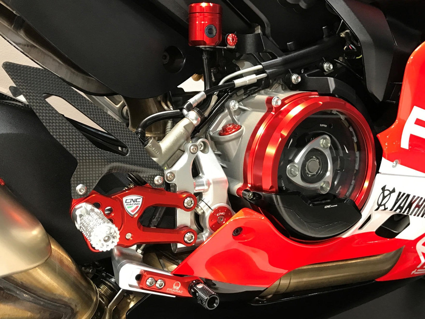 PE400PR - CNC RACING Ducati Panigale V2 (12/24) Adjustable Rearset (Pramac edition) – Accessories in the Factory Racing Motorcycle Aftermarket Accessories and Parts Online Shop