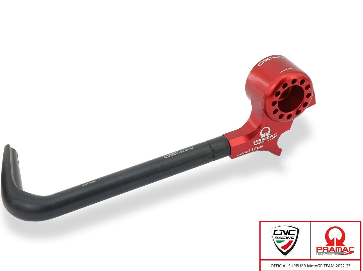 PLM02PR - CNC RACING Ducati Monster 950 / Streetfighter V2 (2021+) Racing Clutch Lever Guard (Pramac edition; including adapter) – Accessories in the Factory Racing Motorcycle Aftermarket Accessories and Parts Online Shop