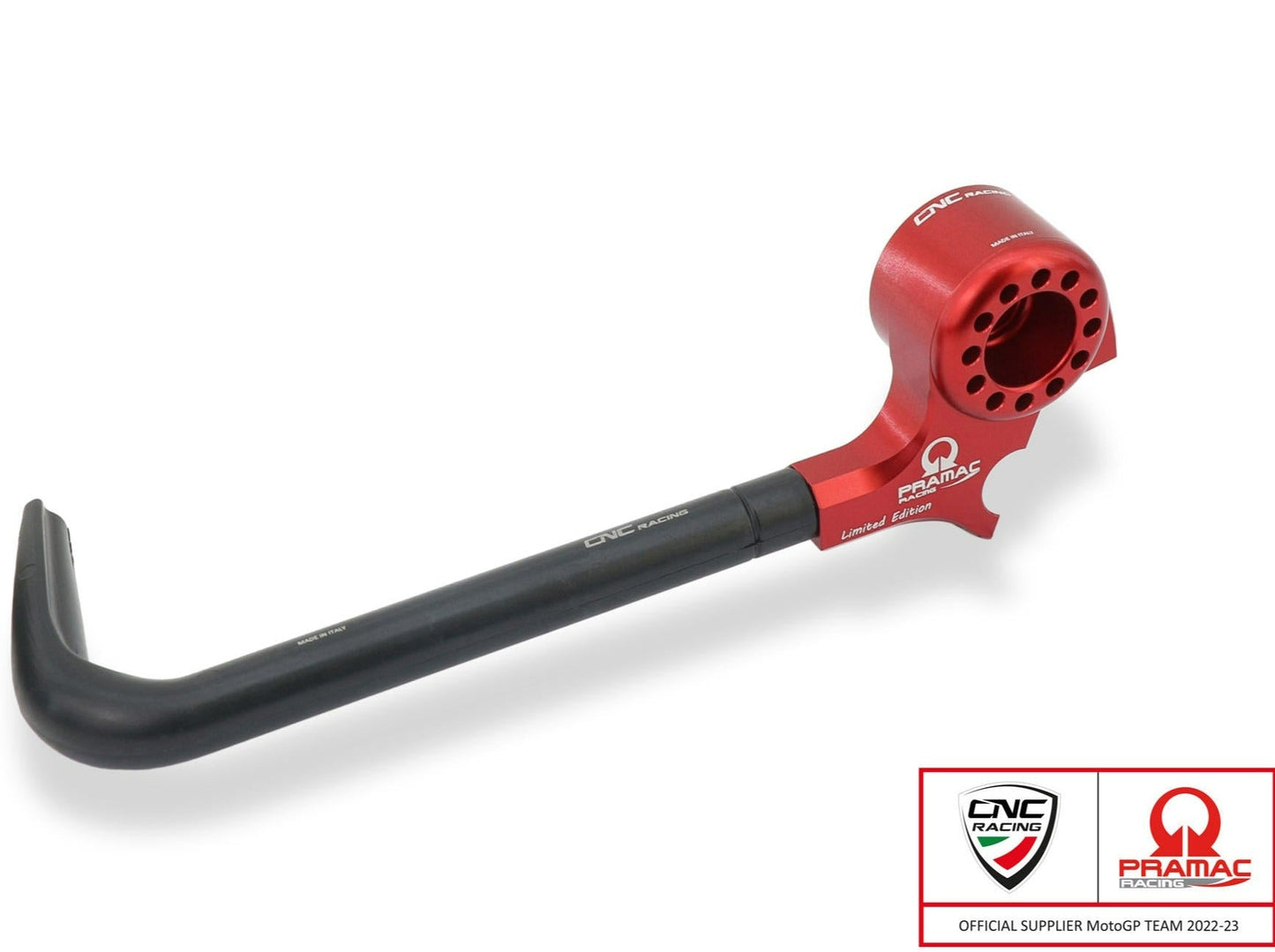 PLM02PR - CNC RACING Ducati Panigale V2 (12/24) Racing Clutch Lever Guard (Pramac edition; including adapter) – Accessories in the Factory Racing Motorcycle Aftermarket Accessories and Parts Online Shop