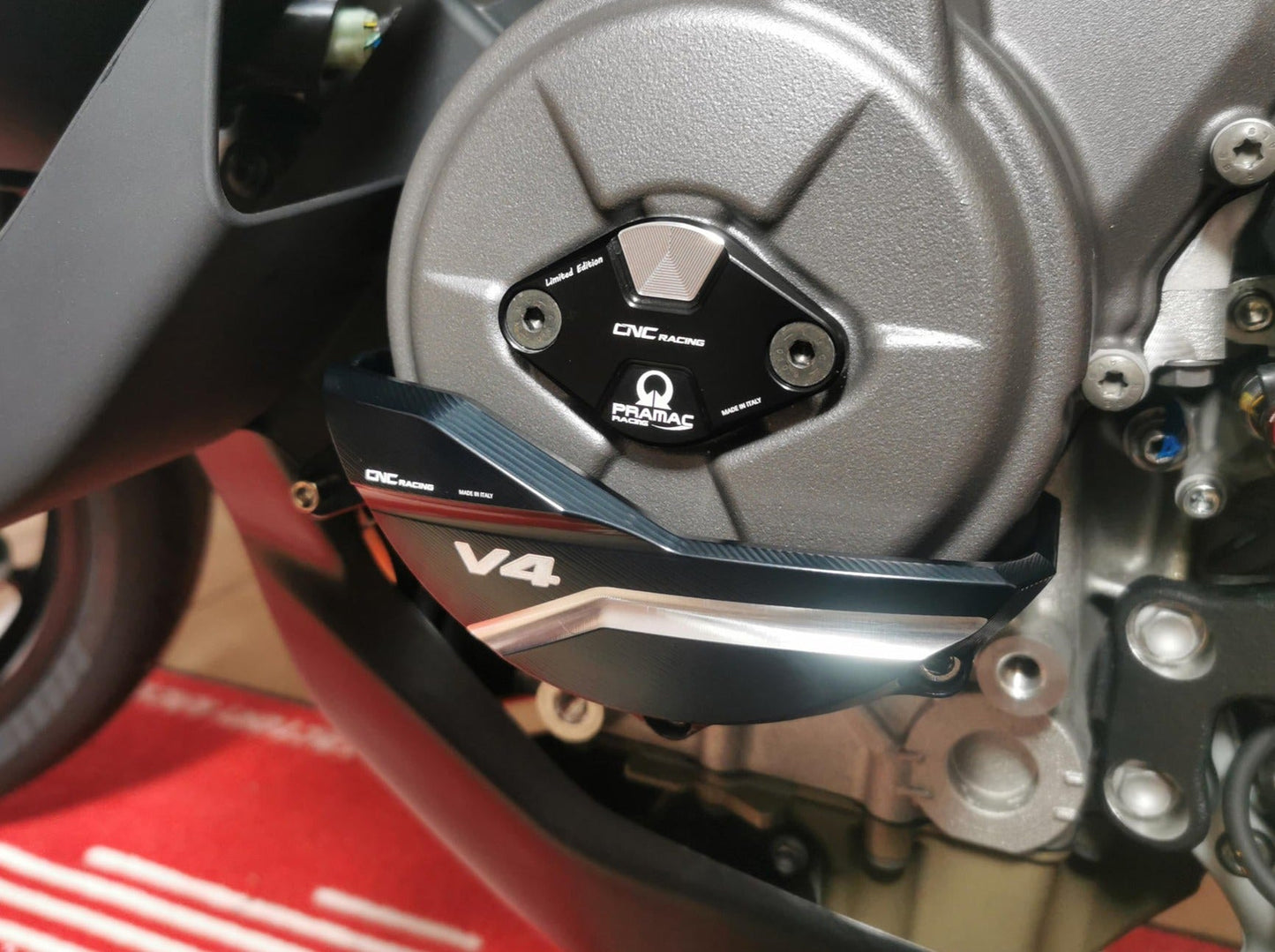 PR319 - CNC RACING Ducati Multistrada V4 (2021+) Generator Cover Protector – Accessories in the Factory Racing Motorcycle Aftermarket Accessories and Parts Online Shop