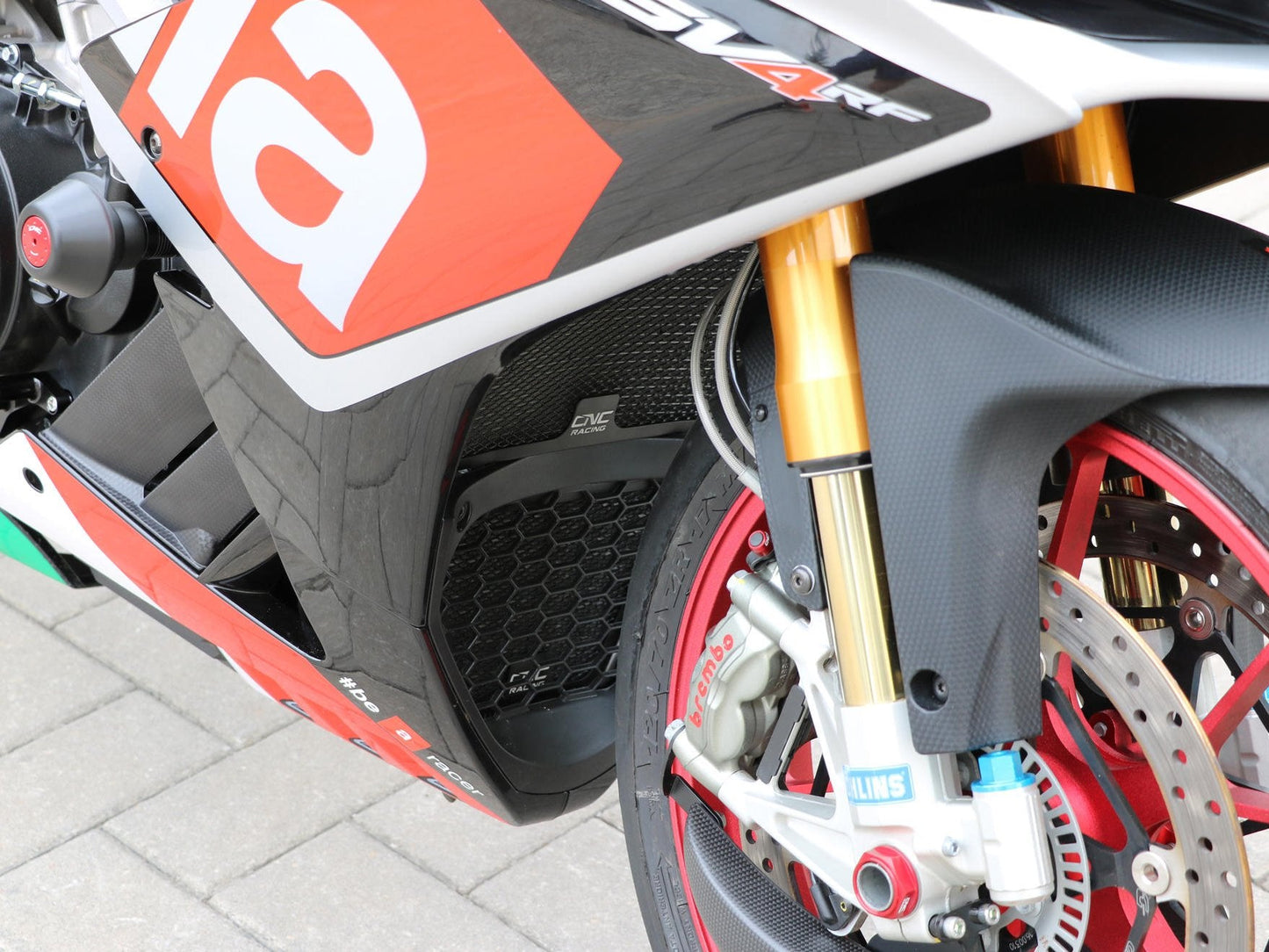 RA001 - CNC RACING Aprilia RSV4 / Tuono Radiator Guard – Accessories in the Factory Racing Motorcycle Aftermarket Accessories and Parts Online Shop