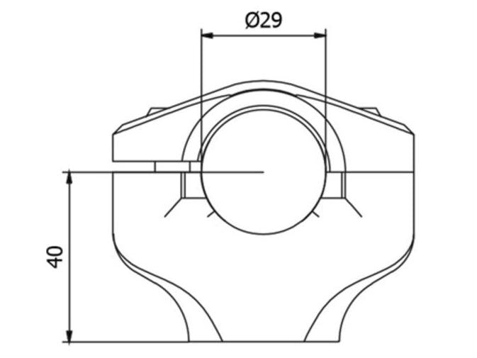 RM241 - CNC RACING Ducati Monster / Hypermotard Handlebar Riser (Ø 29 mm) – Accessories in the Factory Racing Motorcycle Aftermarket Accessories and Parts Online Shop