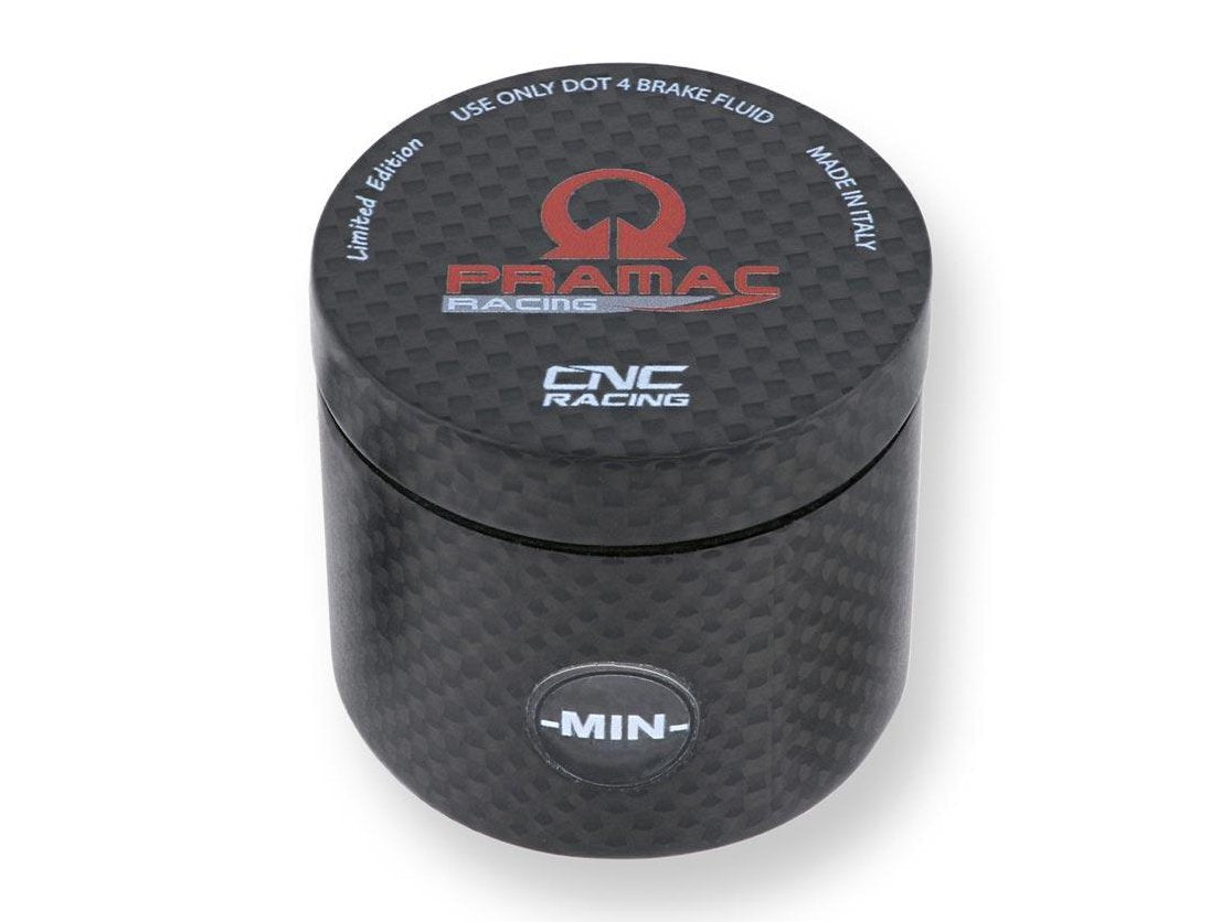 SE801PR - CNC RACING Universal 25 ml Carbon Front Brake Fluid Tank (Pramac Racing Limited Edition) – Accessories in the Factory Racing Motorcycle Aftermarket Accessories and Parts Online Shop