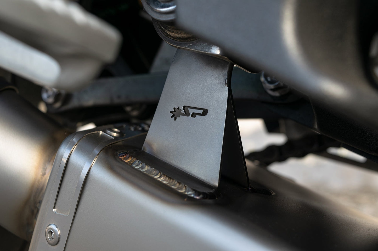 SPARK GTR0503 Triumph Street Triple 765 (20/22) Titanium 3/4 Exhaust System "GRID-O" (approved; polished box)