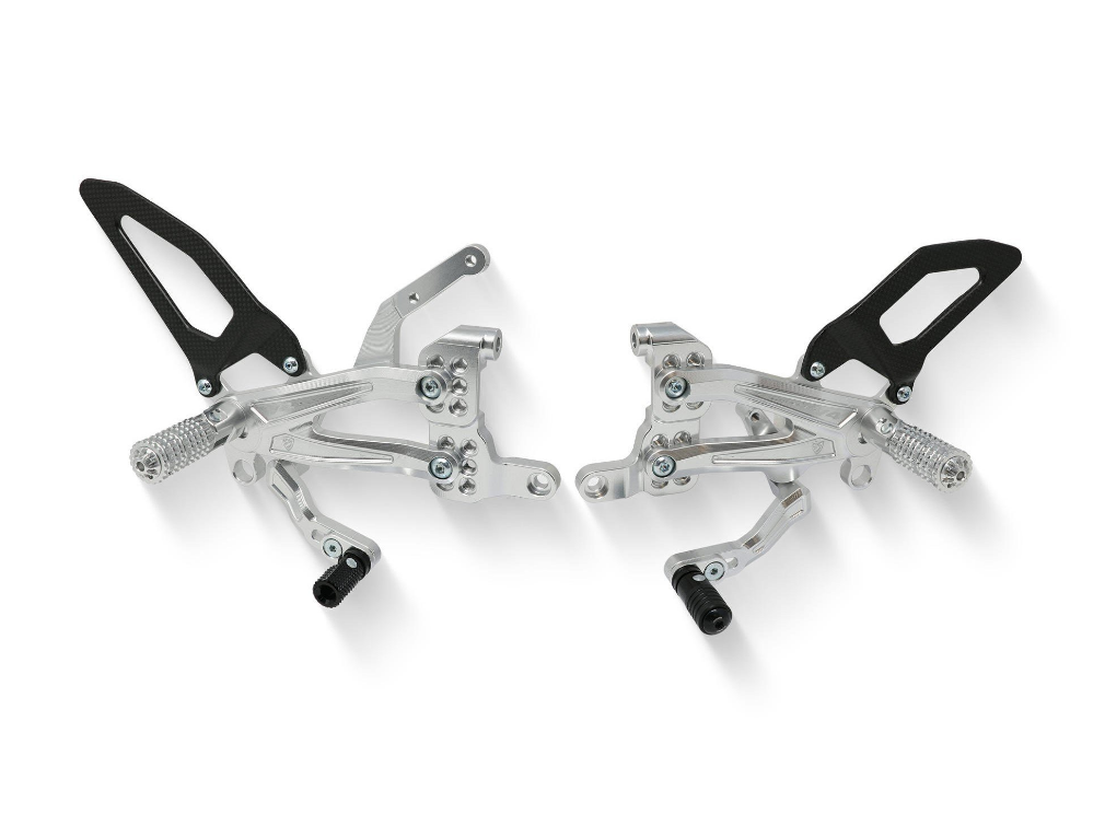PE410 - CNC RACING Ducati Streetfighter V4 Adjustable Rearset (carbon heel guards) – Accessories in the Factory Racing Motorcycle Aftermarket Accessories and Parts Online Shop