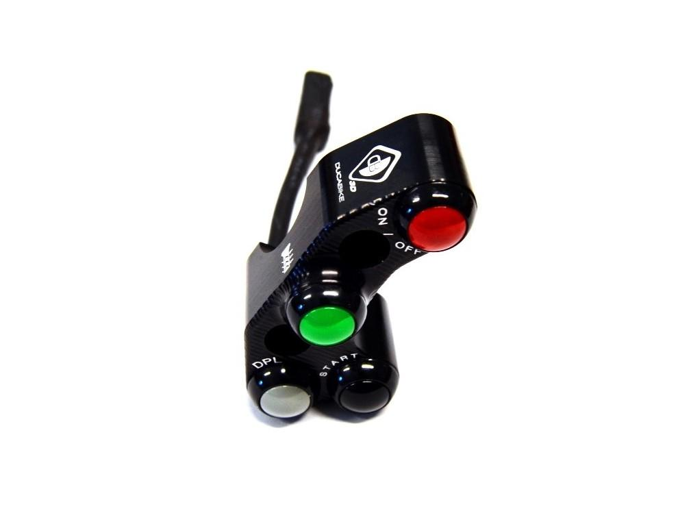 CPPI16 - DUCABIKE Ducati Streetfighter V4 Brake Pump Bracket with Integrated Buttons (Brembo Radial/RCS)