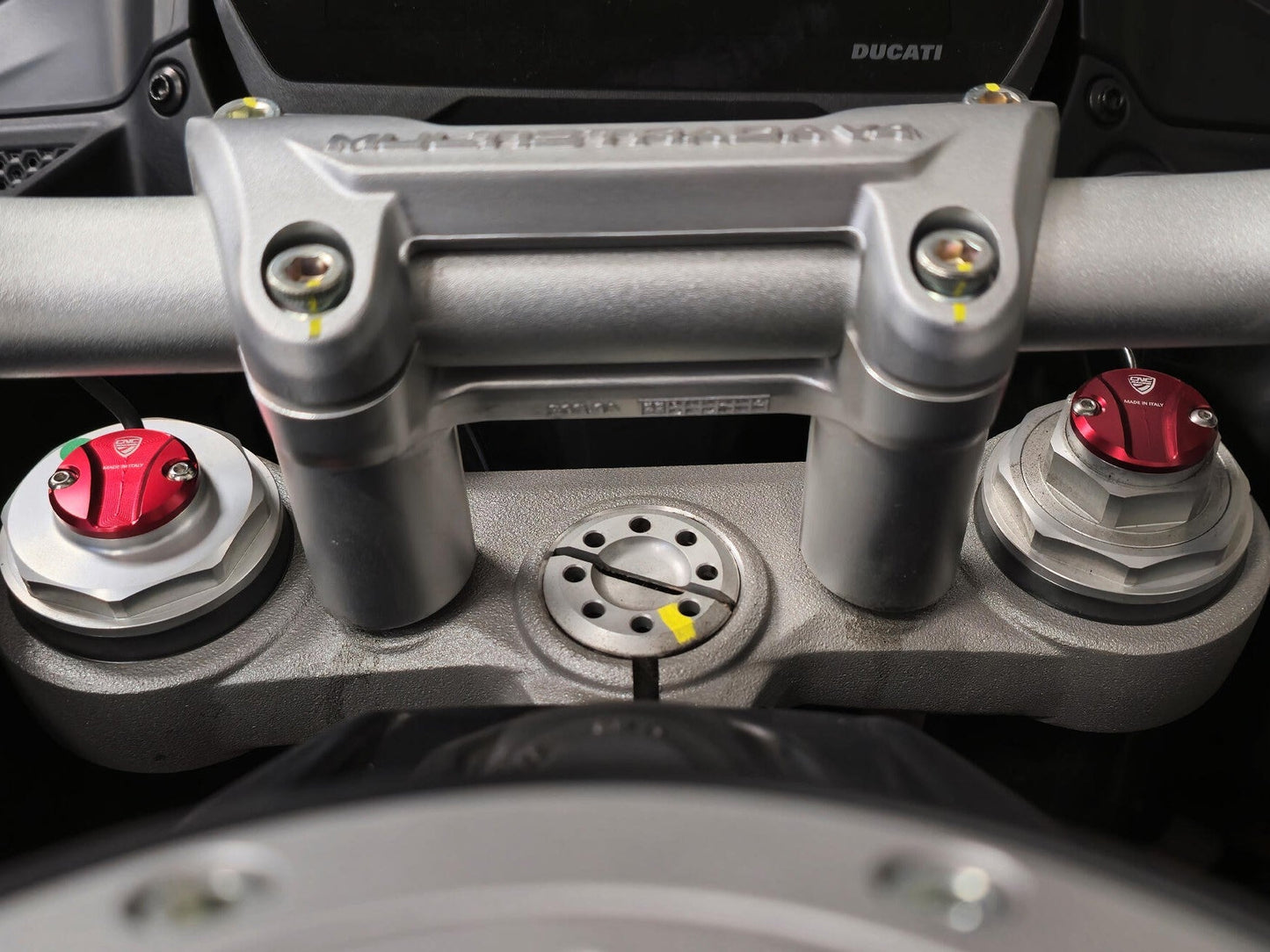 TE203 - CNC RACING Ducati Multistrada V4 S / Rally (2021+) Fork Leg Plug Cover – Accessories in the Factory Racing Motorcycle Aftermarket Accessories and Parts Online Shop