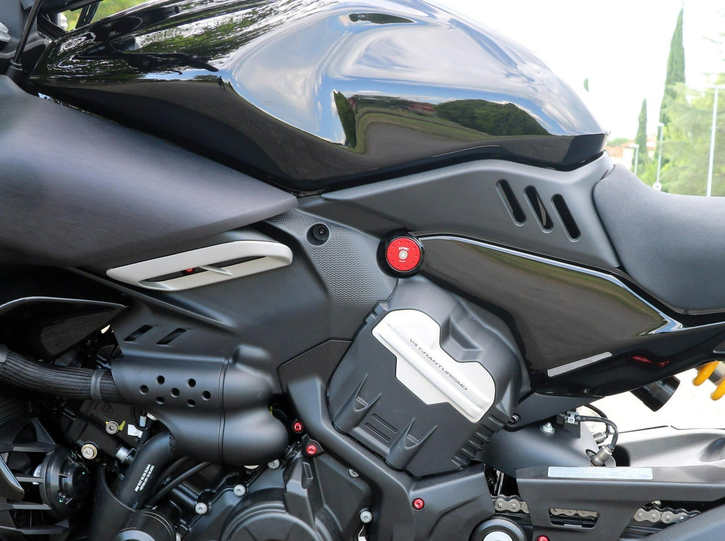 TT373 - CNC RACING Ducati Diavel V4 (2023+) Frame Plugs – Accessories in the Factory Racing Motorcycle Aftermarket Accessories and Parts Online Shop