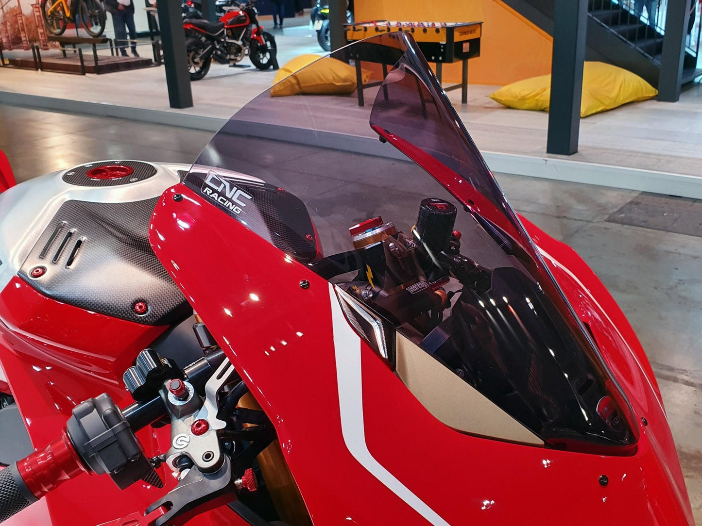 WS306 - CNC RACING Ducati Panigale V4 (20/24) Raised Wind Screen "Race" – Accessories in the Factory Racing Motorcycle Aftermarket Accessories and Parts Online Shop