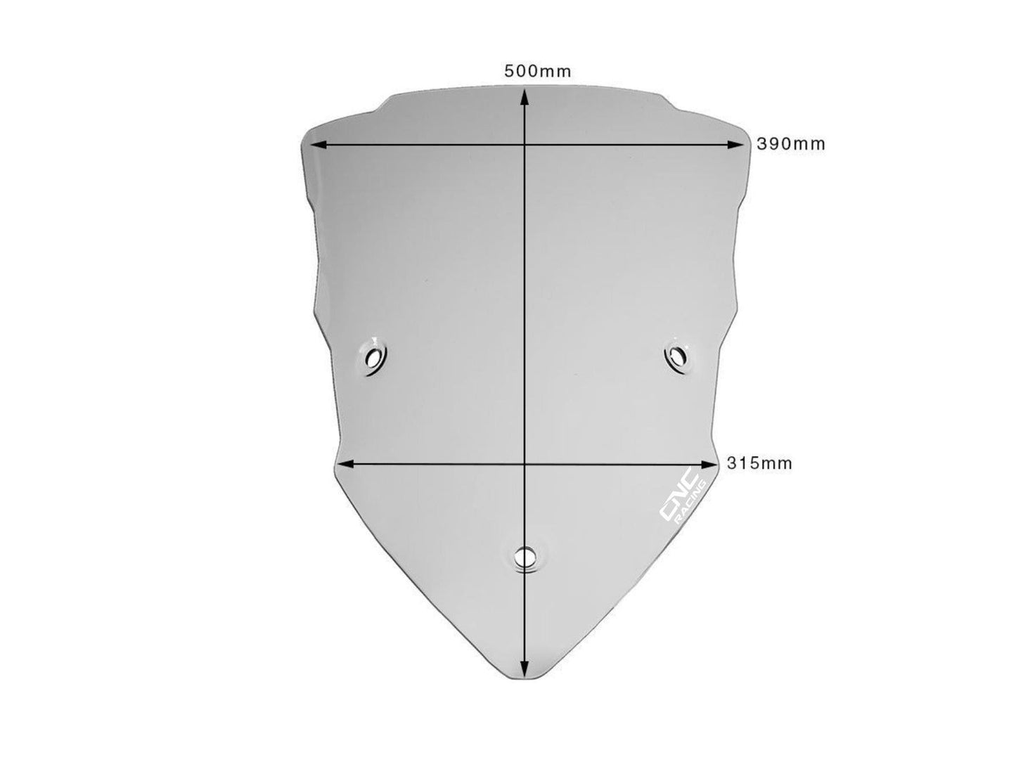 WS351 - CNC RACING Ducati Multistrada (2015+) Wind Screen "Touring" – Accessories in the Factory Racing Motorcycle Aftermarket Accessories and Parts Online Shop