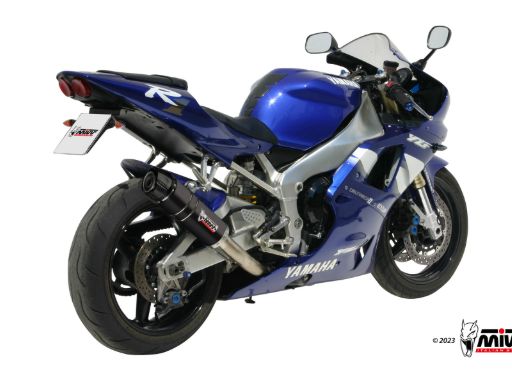 MIVV Y.001 YAMAHA YZF 1000 R1 (1998 - 2001) Slip-on Exhaust "GP" (Black + Crabon Cap; approved) – Accessories in the 2WheelsHero Motorcycle Aftermarket Accessories and Parts Online Shop