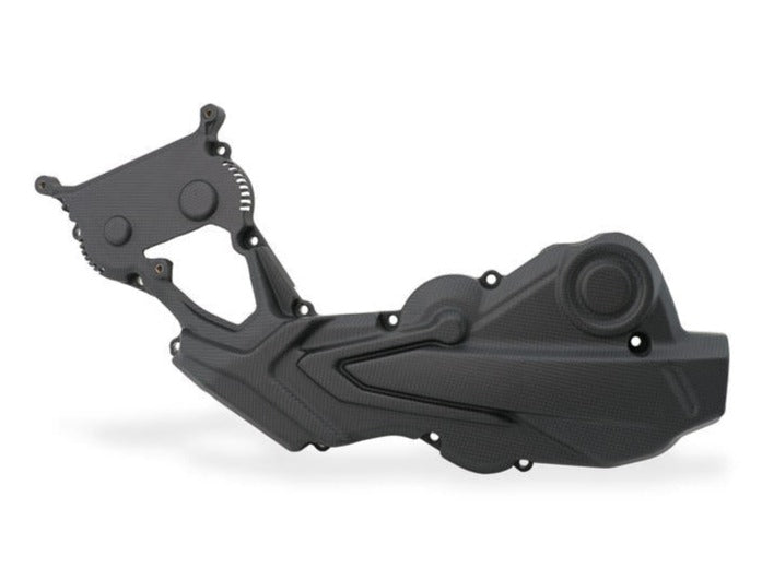 ZA332 - CNC RACING Ducati Monster (2021+) Carbon Belt Cover Horizontal Cylinder – Accessories in the Factory Racing Motorcycle Aftermarket Accessories and Parts Online Shop