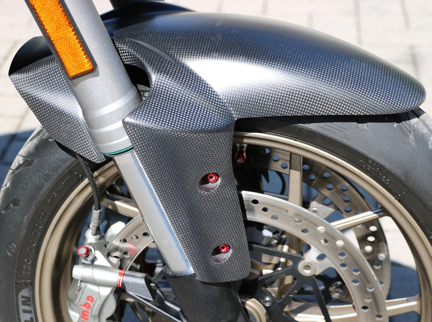 ZA517 - CNC RACING Ducati Multistrada 1260/1200 Carbon Front Mudguard – Accessories in the Factory Racing Motorcycle Aftermarket Accessories and Parts Online Shop