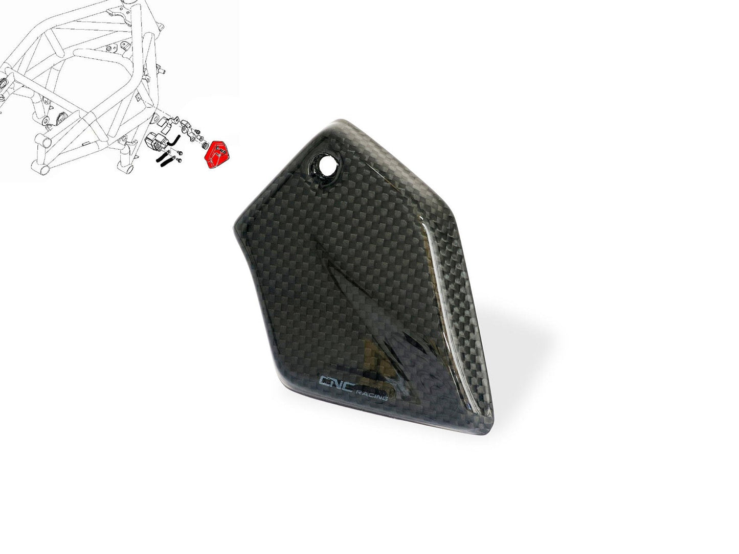 ZA884 - CNC RACING MV Agusta Brutale / Dragster (2012+) Carbon Starter Relay Solenoid Cover – Accessories in the Factory Racing Motorcycle Aftermarket Accessories and Parts Online Shop